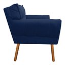 Ver imagem 3 de Poltrona Decorativa Anitta Suede Azul Marinho - D'Rossi