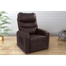 Poltrona Reclinável Mx63 Punto Corano Marrom F289- Matrix - 1