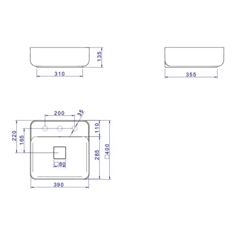 Ver imagem 4 de Cuba Quadrada Apoio C/ Mesa 40cm Barbante - L.11040.m.26
