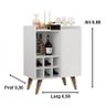 Aparador Estilo Retrô Pés Palito Adega Bar Blue Cor Branco - Comprar Moveis em Casa - 2