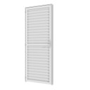 Ver imagem 2 de Porta Giro Laminada 0,75m x 2,15m Direita em Alumínio Branco – Vitrolar