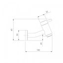 Ver imagem 2 de Torneira para Banheiro de Parede Higiban Ferrara