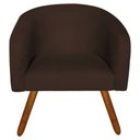 Ver imagem 3 de Kit 2 Poltronas Decorativa Stella Suede Marrom Pés Palito - D'Rossi