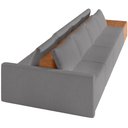 Ver imagem 7 de Sofá Ilha Modular para Sala 432cm com Puff Dublin K01 Bouclê Cinza Sintético Caramelo - Lyam Decor
