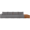 Ver imagem 3 de Sofá Ilha Modular para Sala 432cm com Puff Dublin K01 Bouclê Cinza Sintético Caramelo - Lyam Decor