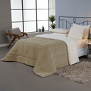 Ver imagem 1 de Coberdrom Cobertor Casal King Soft e Sherpa de Carneiro Dupla Face Macio: Bege