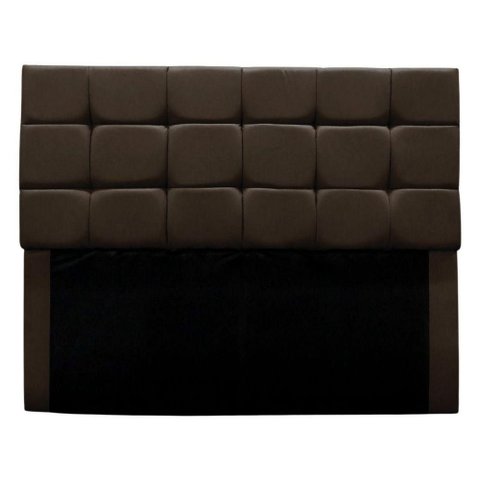 Cabeceira Cama Box Estofada Solteiro 90 Cm Clara Suede Marrom