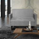 Ver imagem 4 de Sofá Retrô Namoradeira Jade 2 Lugares Suede Azul Turquesa - D'Rossi