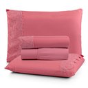 Ver imagem 1 de Jogo Cama Solteiro Cherry Bordado Inglês 3pç 100% Poliéster - Pesseg