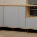 Ver imagem 5 de Balcão para Cozinha 60 Cm 2 Portas Mdf/mdp Aurora Cinza Cristal