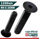 Ver imagem 2 de PARAFUSO ALLEN C. CHATA M4 X 35MM ENEGRECIDO - 1200Pçs