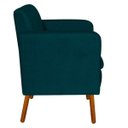 Ver imagem 4 de Kit 2 Poltrona Decorativa Emília Suede Azul Pavão - D'Rossi