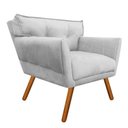 Ver imagem 2 de Kit 2 Poltrona Decorativa Anitta Suede Cinza - D'Rossi