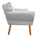 Ver imagem 4 de Kit 2 Poltrona Decorativa Anitta Suede Cinza - D'Rossi