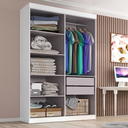 Ver imagem 3 de Guarda-Roupa Solteiro Lisboa 4 Portas 2 Gavetas