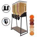 Ver imagem 1 de Dispenser 5 Módulos 35 Litros ou 15 Kilos Armazenamento Ração Grãos Cereais Preto Silo Pet