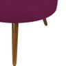 Puff Decorativo Sofia Redondo Suede Vinho - 4