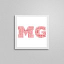 Ver imagem 2 de Quadro Quadrado Gírias de Mg 45x34cm - com Vidro:madeira Branca