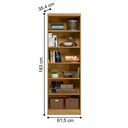 Ver imagem 2 de Estante Decorativa 6 Prateleiras Londrina Freijó