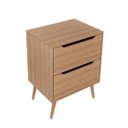 Ver imagem 2 de Gabinete para Banheiro com 2 Gavetas Bn3639 Branco Tecnomobili Cor: Amêndoa