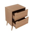 Ver imagem 3 de Gabinete para Banheiro com 2 Gavetas Bn3639 Branco Tecnomobili Cor: Amêndoa