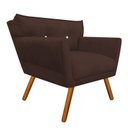 Ver imagem 2 de Kit 2 Poltrona Decorativa Anitta Suede Marrom Strass - D'Rossi