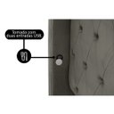 Ver imagem 4 de Kit Baú e Cabeceira Estofada Madeira Cama Box Grécia Queen:brida