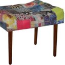 Ver imagem 3 de Kit 2 Puff Requinte Capitonê Estampado Patchwork D20 - Drossi