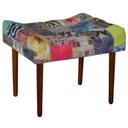 Ver imagem 2 de Kit 2 Puff Requinte Capitonê Estampado Patchwork D20 - Drossi