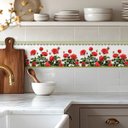 Ver imagem 4 de Faixa Decorativa Adesiva (autocolante) - Rosas Vermelhas