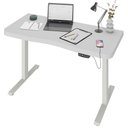 Ver imagem 1 de Mesa com Regulagem de Altura Elétrica para Escritório Home Office Aurum A02 Branco - Lyam Decor