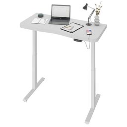 Mesa com Regulagem de Altura Elétrica para Escritório Home Office Aurum A02 Branco - Lyam Decor - 3 Mesa com Regulagem de Altura Elétrica para Escritório Home Office Aurum A02 Branco - Lyam Decor - 3