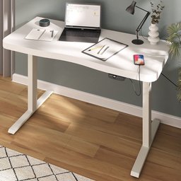 Mesa com Regulagem de Altura Elétrica para Escritório Home Office Aurum A02 Branco - Lyam Decor - 2 Mesa com Regulagem de Altura Elétrica para Escritório Home Office Aurum A02 Branco - Lyam Decor - 2