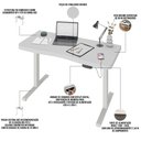 Ver imagem 4 de Mesa com Regulagem de Altura Elétrica para Escritório Home Office Aurum A02 Branco - Lyam Decor