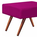 Ver imagem 2 de Puff Decorativo Charme Retangular Suede Magenta