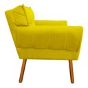 Ver imagem 4 de Kit 2 Poltrona Decorativa Anitta Suede Amarelo Canario Strass - D'Rossi