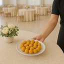Ver imagem 5 de Kit 12 Pratos Plásticos Servir 25cm Branco Coza Cozy Eventos