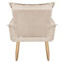 Ver imagem 5 de Poltrona New Star para amamentação Decorativa Tecido Suede para, quarto,sala de estar, recepção Pés 