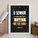 Ver imagem 1 de Quadro Salmo O Senhor É O Meu Pastor 45x34cm:Madeira branca