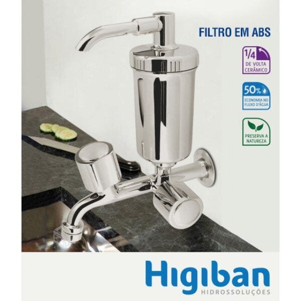 Torneira com Filtro para Cozinha de Parede Higiban Fly - 3