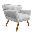 Ver imagem 2 de Poltrona Decorativa Anitta Suede Cinza - D'Rossi