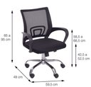 Ver imagem 4 de Cadeira Office Tok Baixa Azul sem Relax