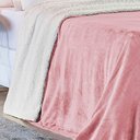 Ver imagem 2 de Cobertor Queen Alaska Dupla Face Sherpa/mantinha 1 Peça - Rosa Secreto