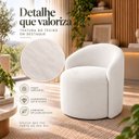 Ver imagem 2 de Poltrona Decorativa Yara Suede Sala Estar Quarto Recepção Confortável