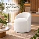 Ver imagem 3 de Poltrona Decorativa Yara Suede Sala Estar Quarto Recepção Confortável