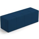 Ver imagem 2 de Puff Decorativo Living Sala de Estar 160 cm Roma W01 Suede Azul Marinho - Lyam Lyam Decor
