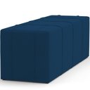 Ver imagem 7 de Puff Decorativo Living Sala de Estar 160 cm Roma W01 Suede Azul Marinho - Lyam Lyam Decor