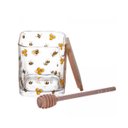 Ver imagem 3 de Meleira com Tampa e Pegador de Bambu Bee 8cm X 9,5cm Vidro