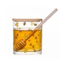 Ver imagem 5 de Meleira com Tampa e Pegador de Bambu Bee 8cm X 9,5cm Vidro
