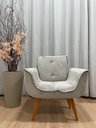 Ver imagem 5 de Poltrona Decorativa 1 Lugar Bege 501 Rebeca